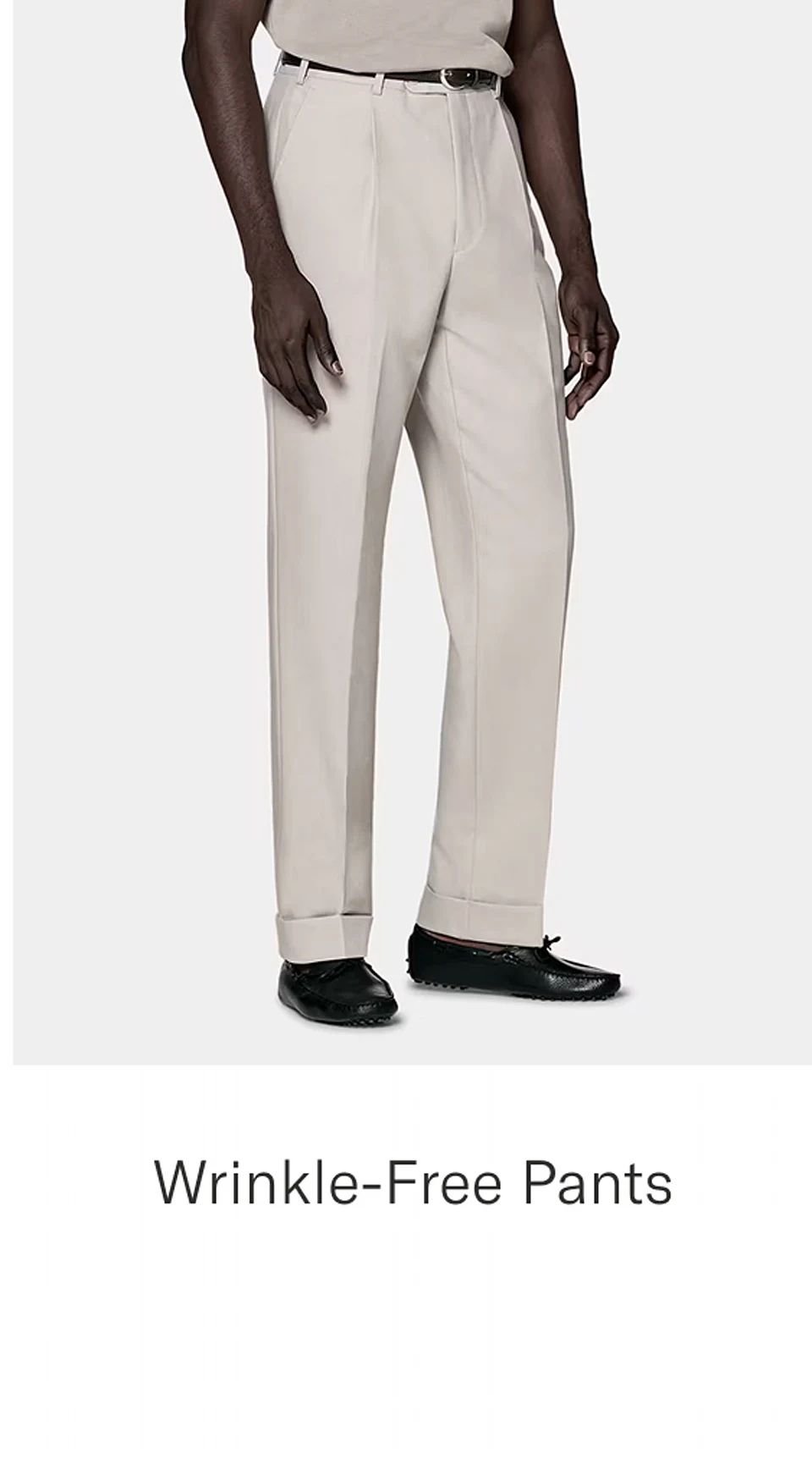 Wrinkle free trouser
