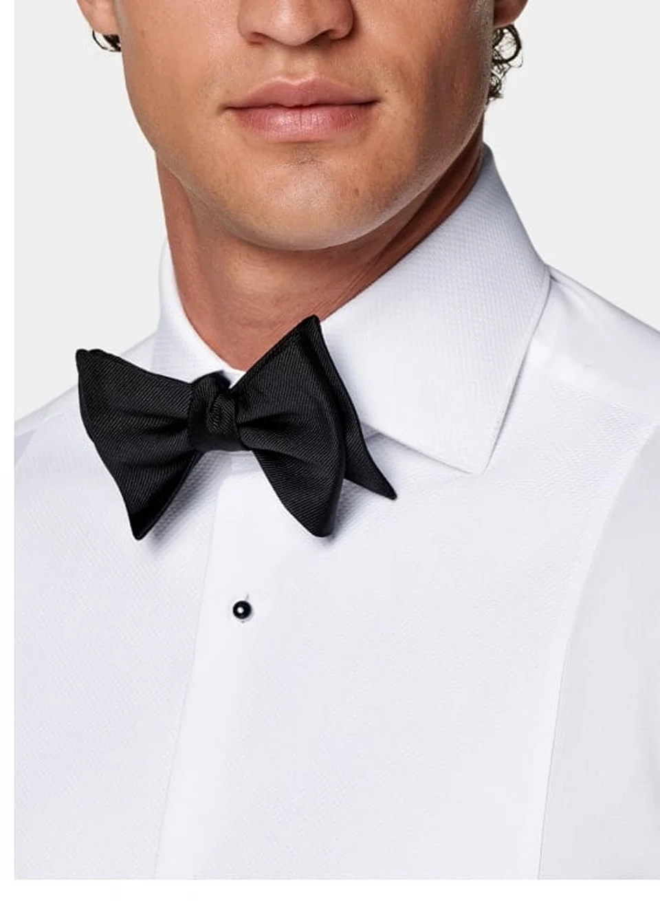 white tux shirt