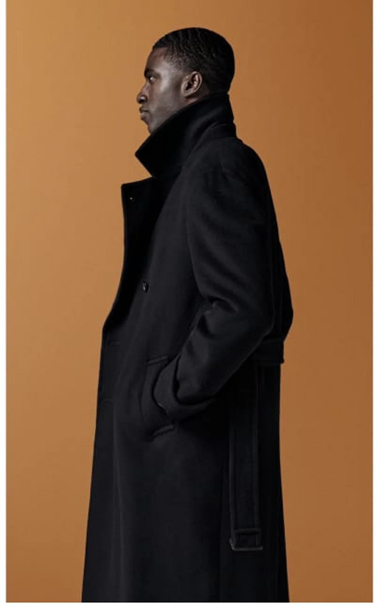 black overcoat