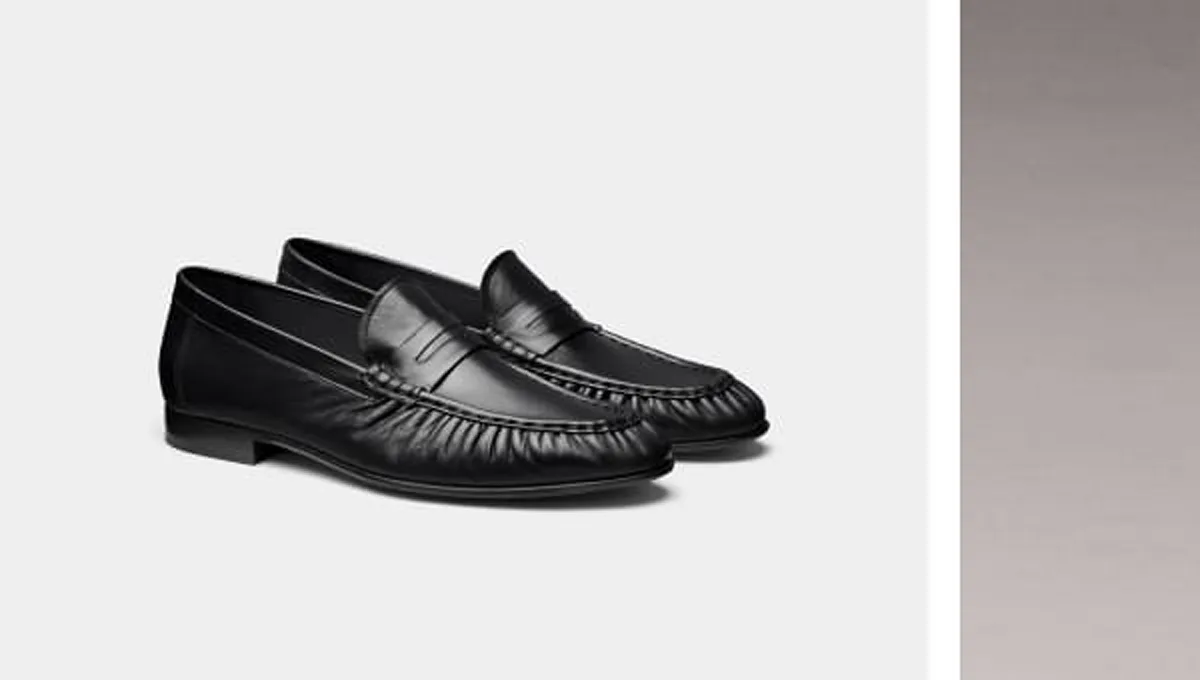 Black loafers