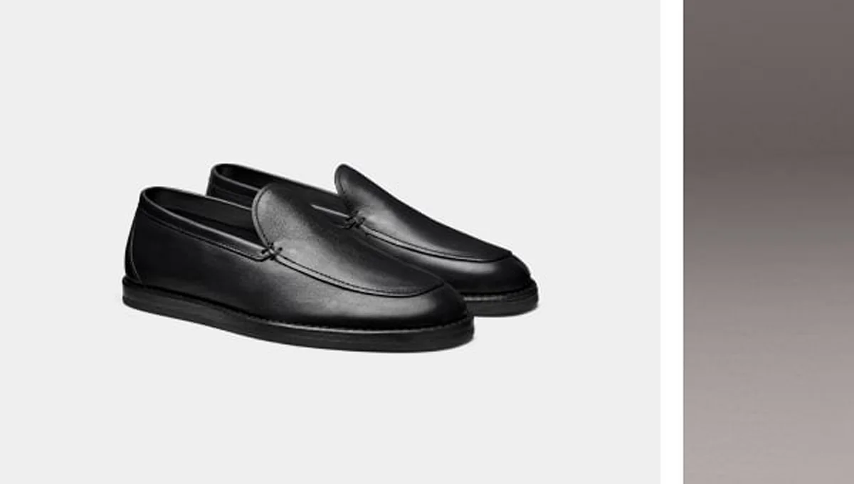 Black loafers