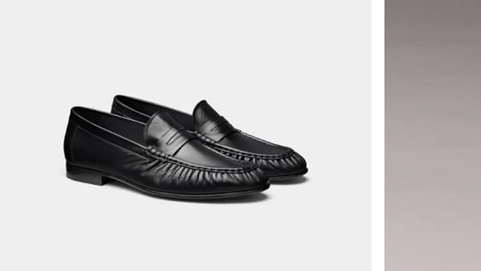 Black loafers