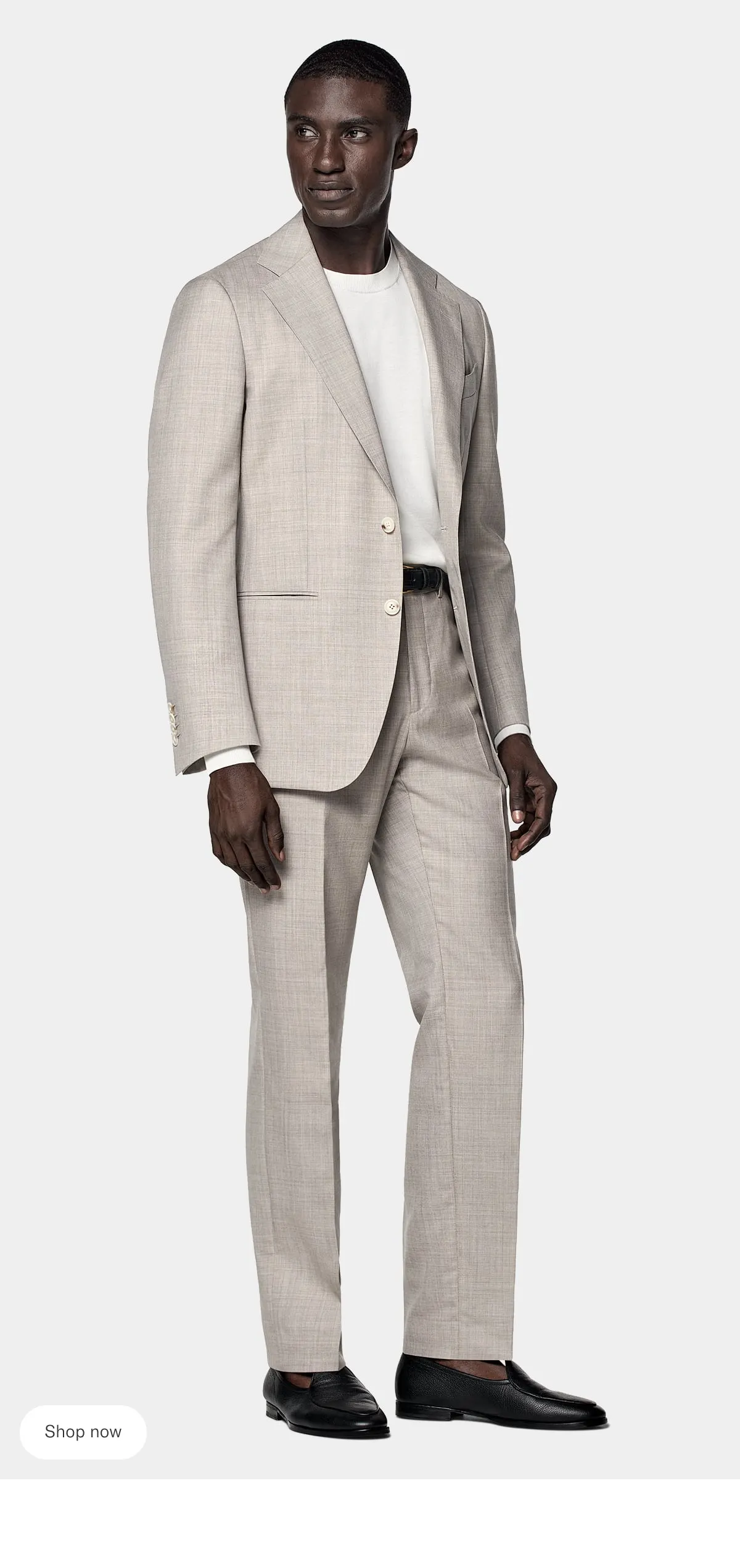 Beige suit