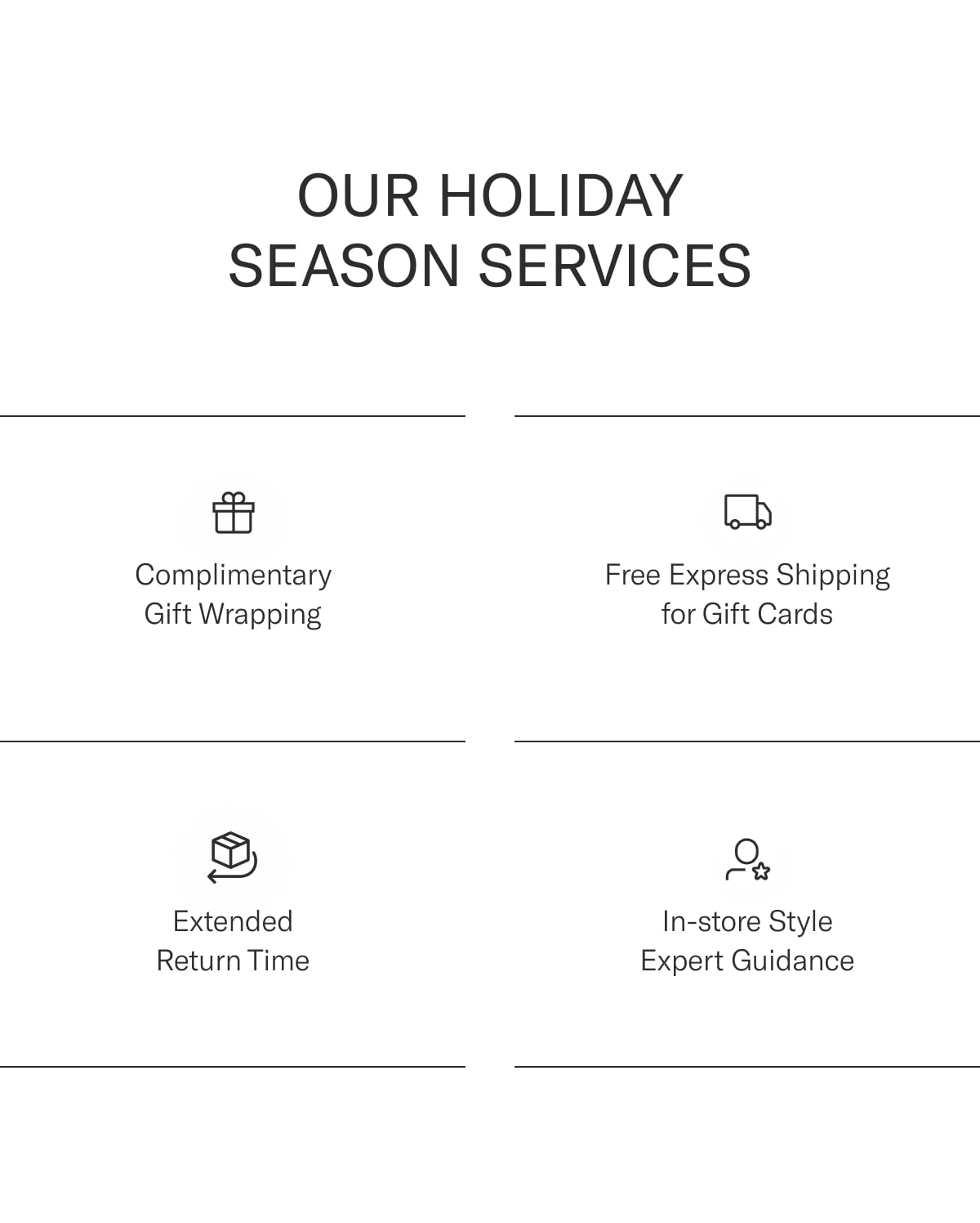 Holiday services