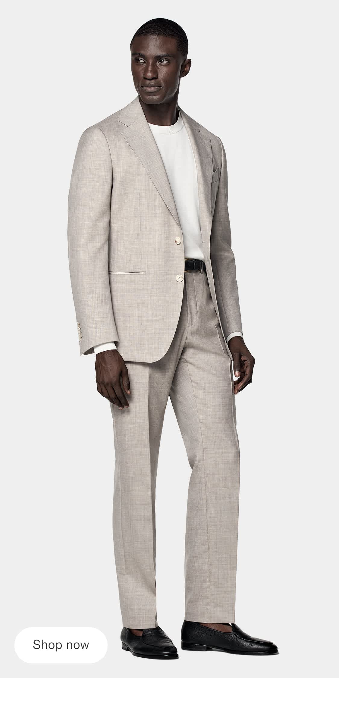 Beige suit