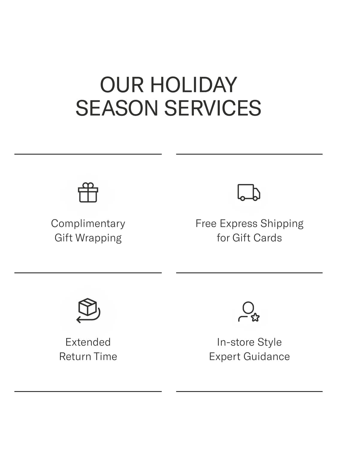 Holiday services
