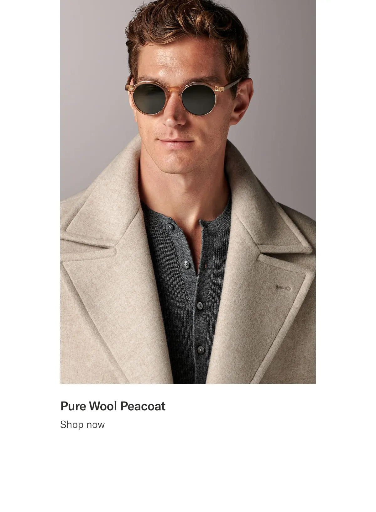 Pure Wool Peacoat