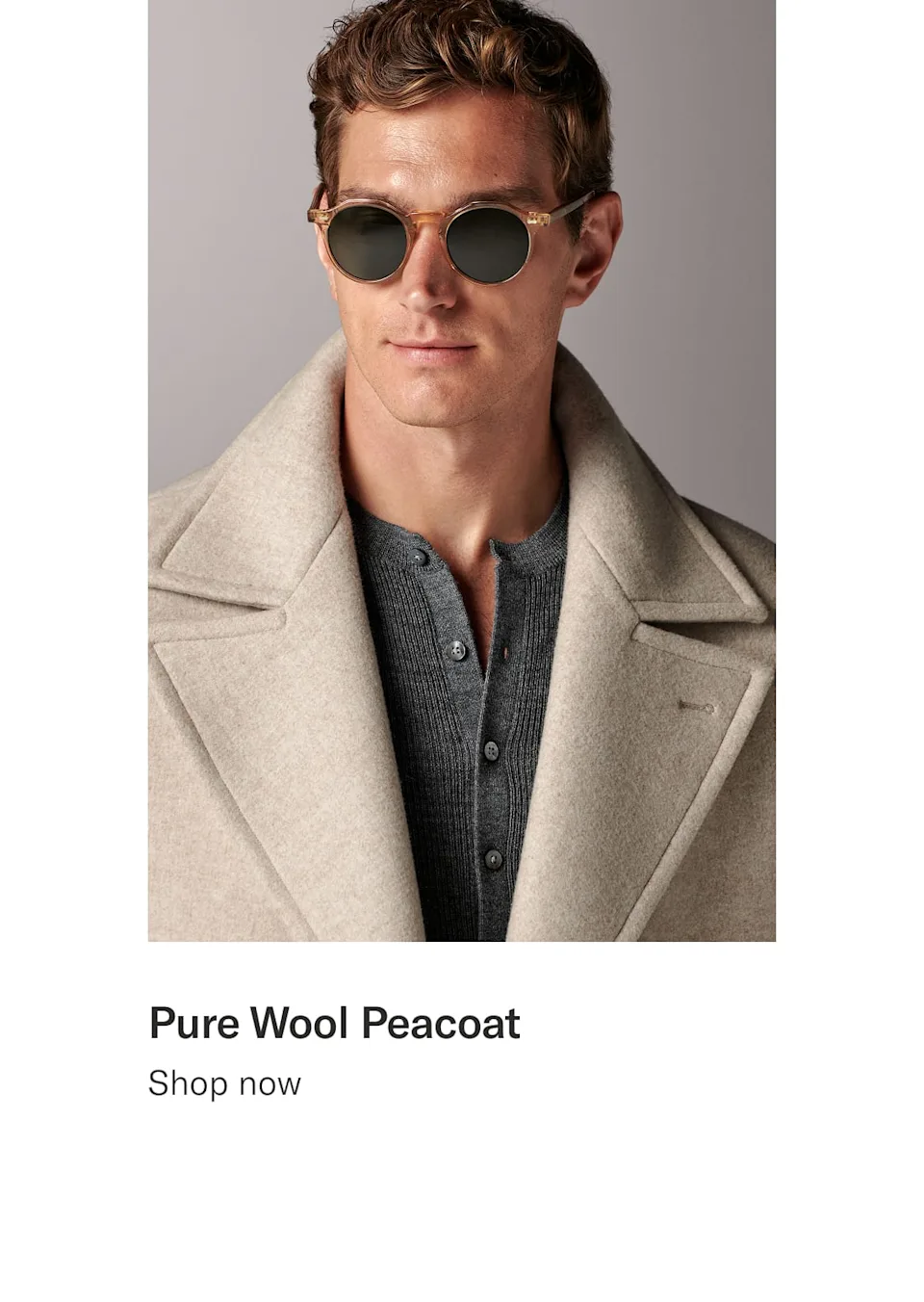 Pure Wool Peacoat