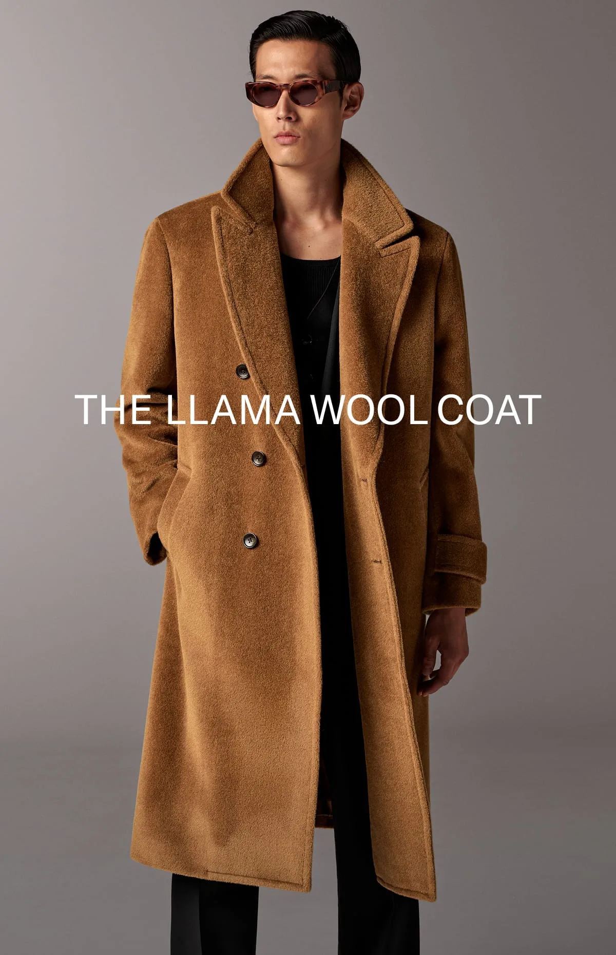 Llama wool coat