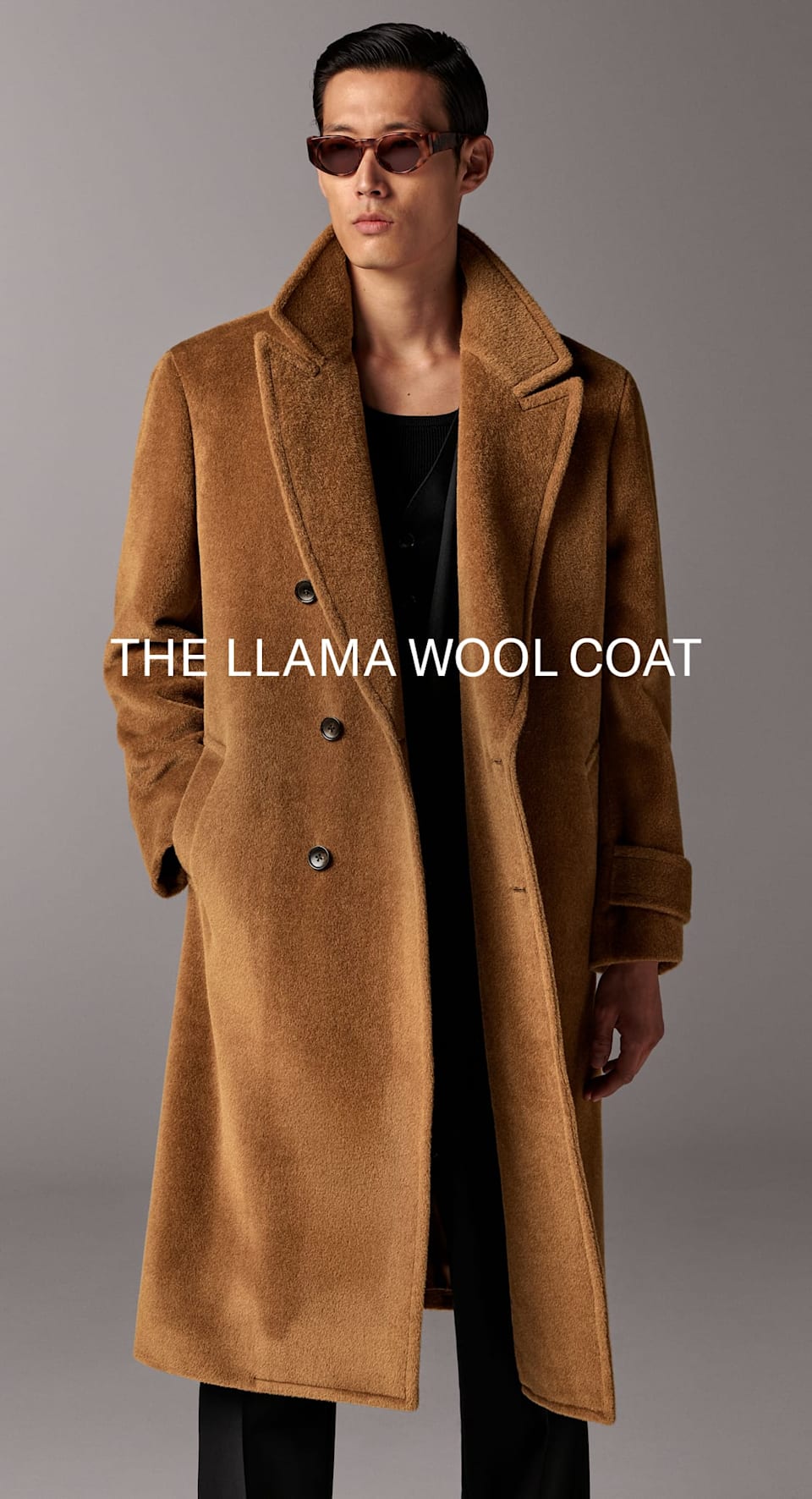 Llama wool coat