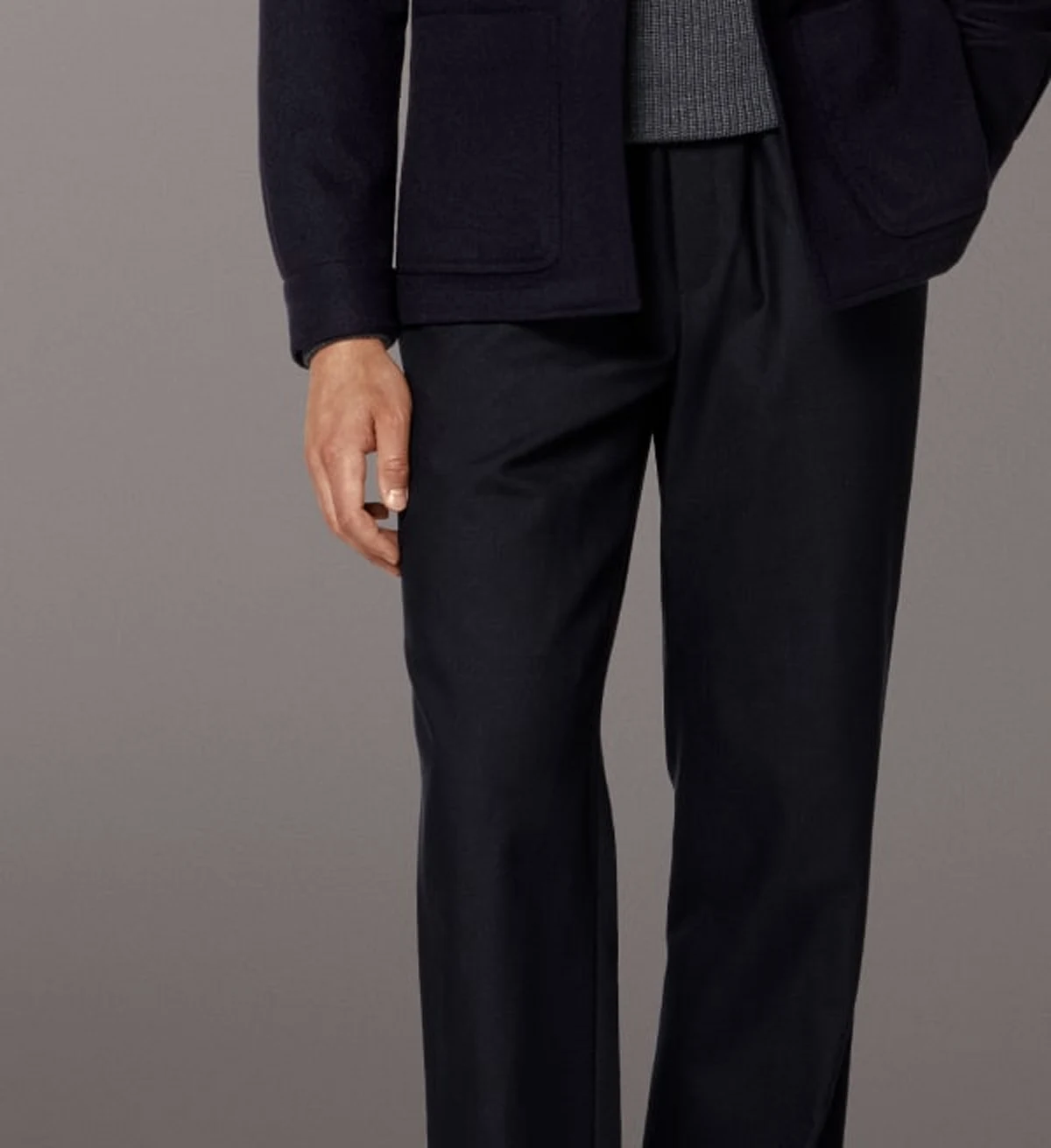 Navy shirt jacket