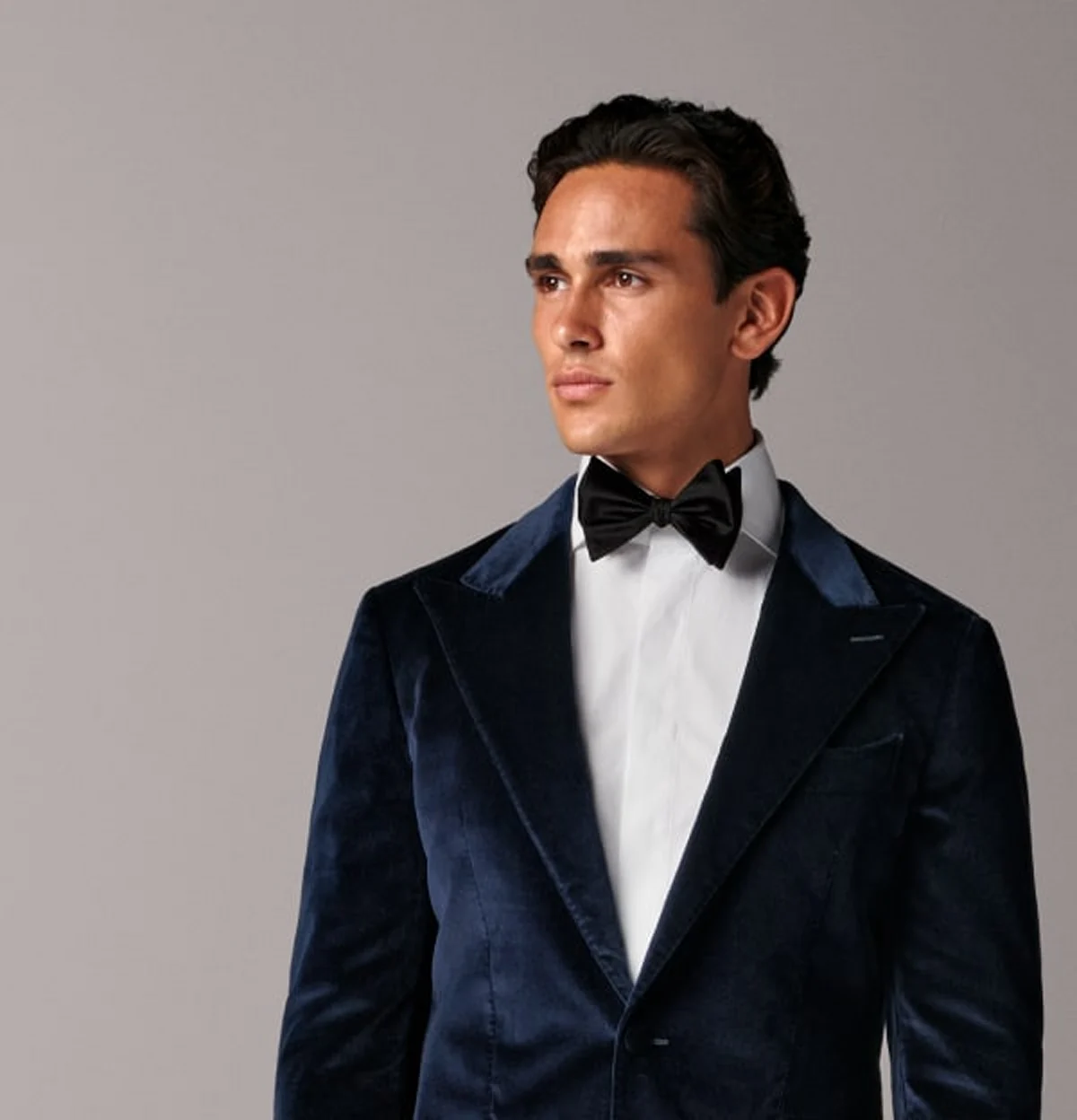 Navy velvet dinner jacket