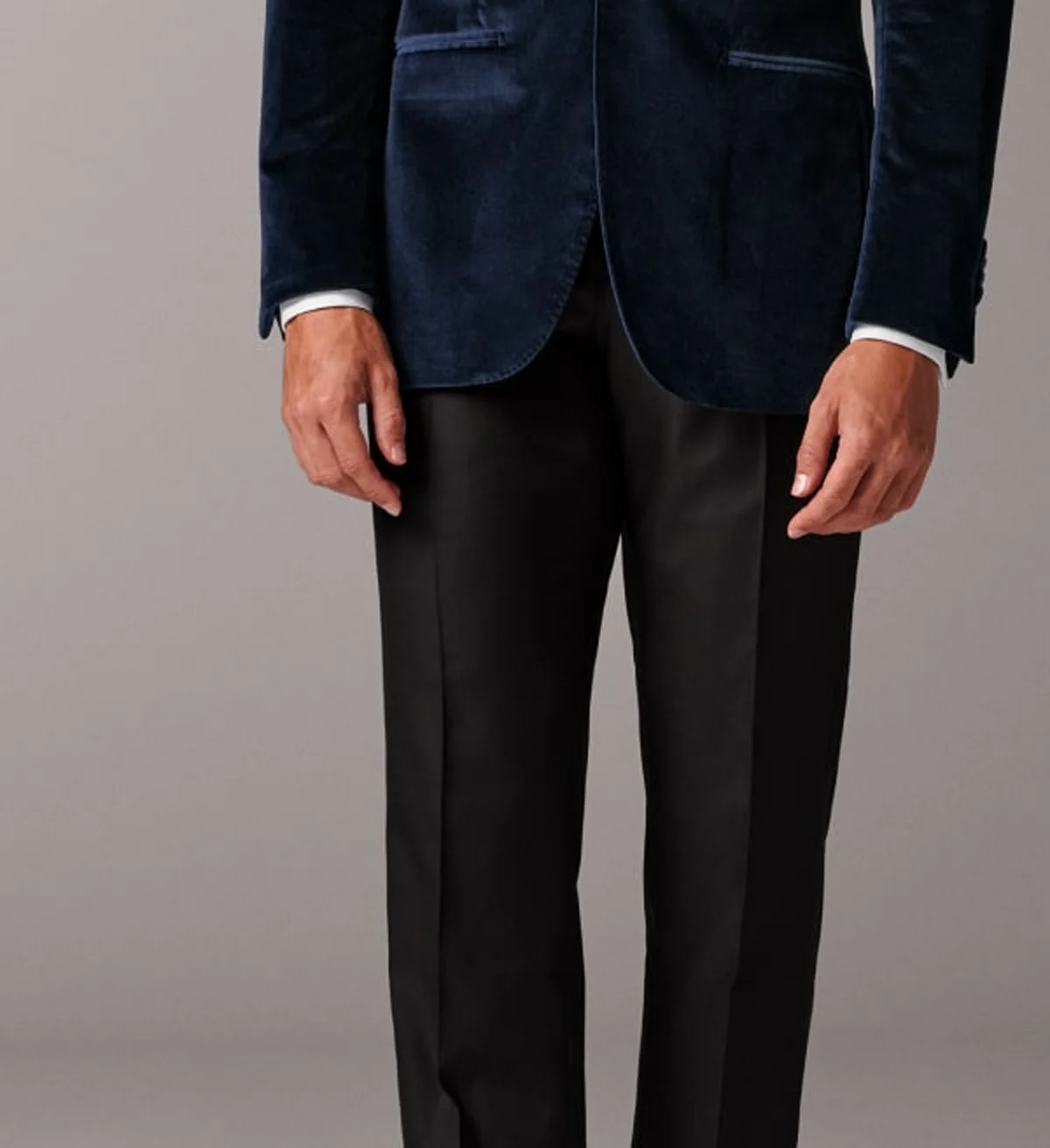 Navy velvet dinner jacket