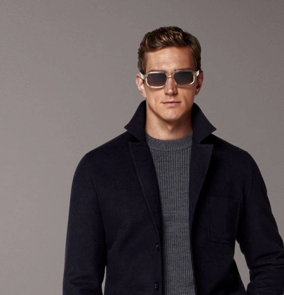 Navy shirt jacket