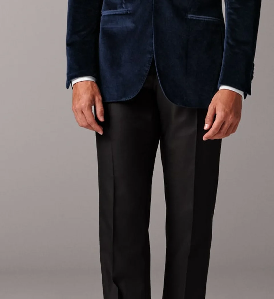 Navy velvet dinner jacket