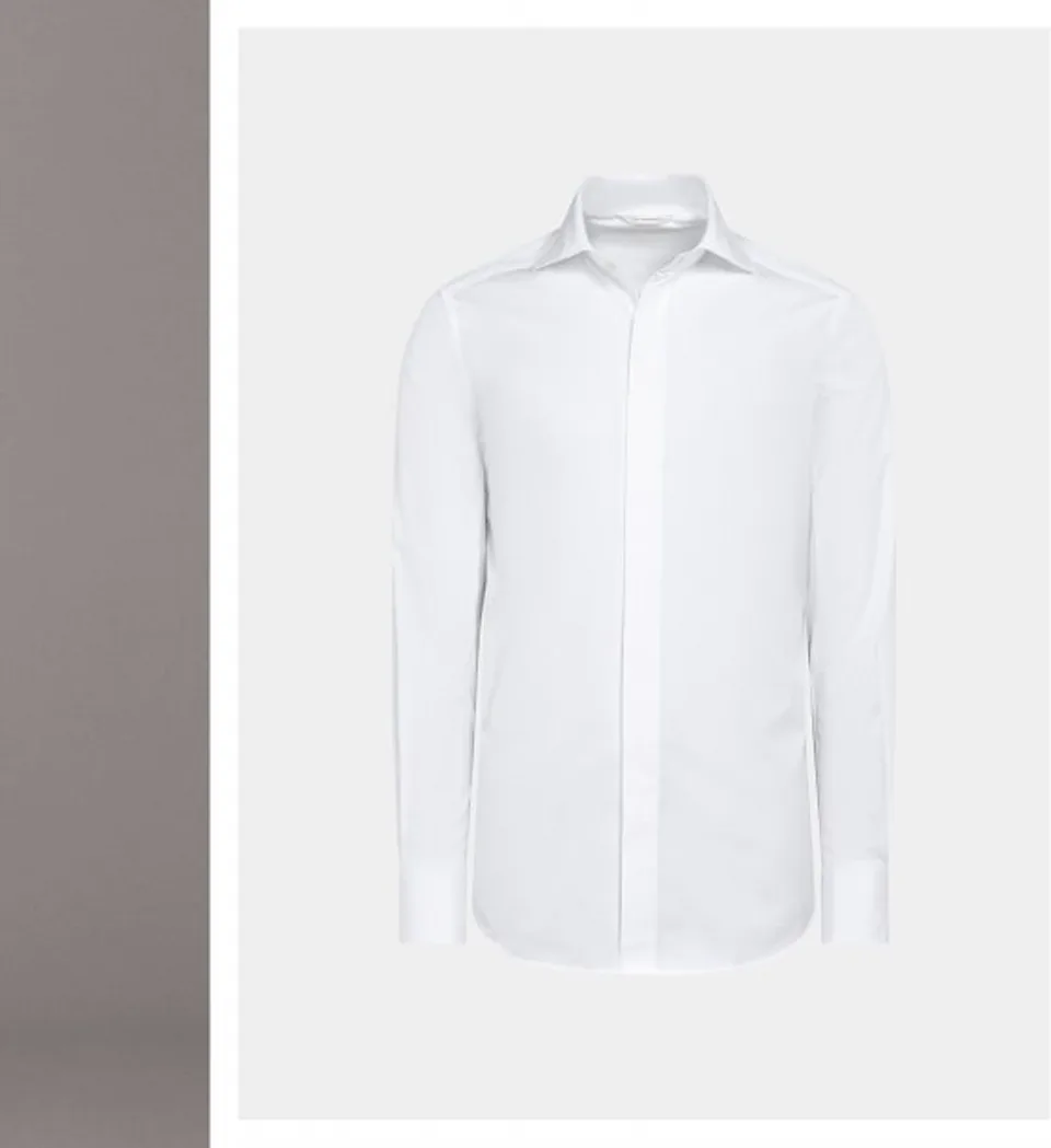 White tux shirt