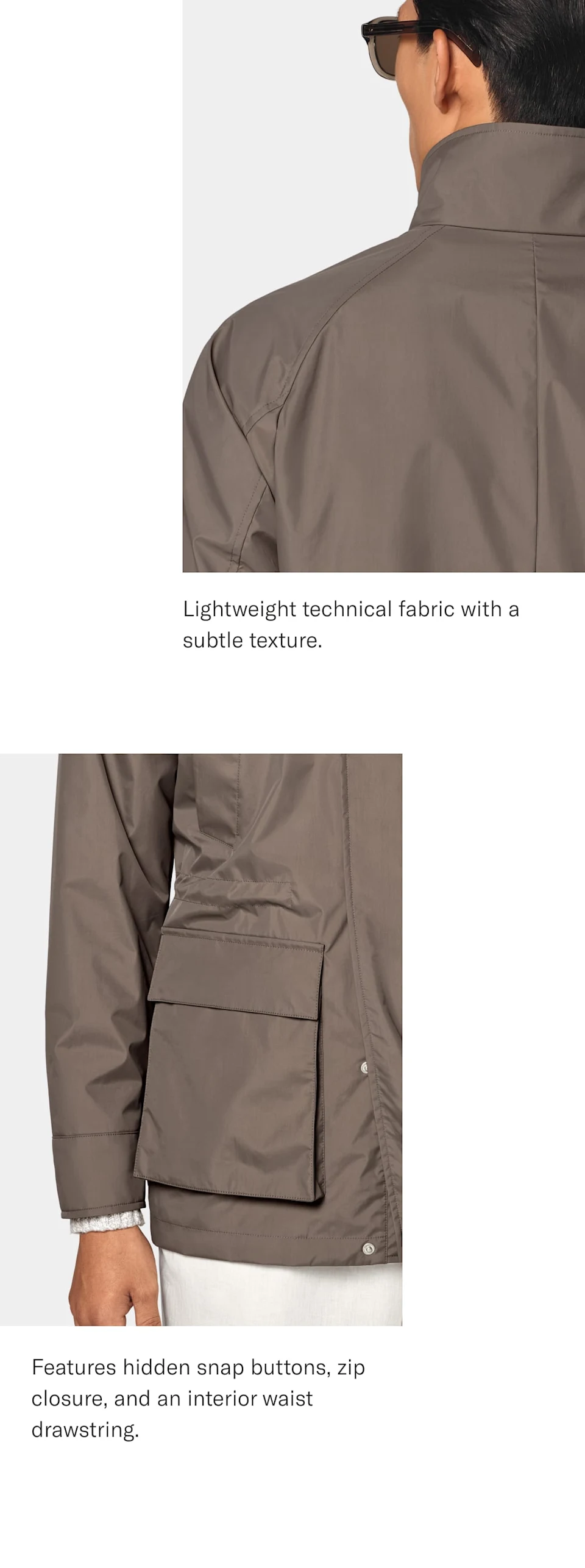Taupe field jacket