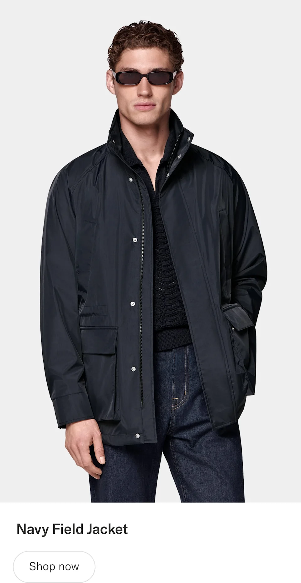 Navy field jacket