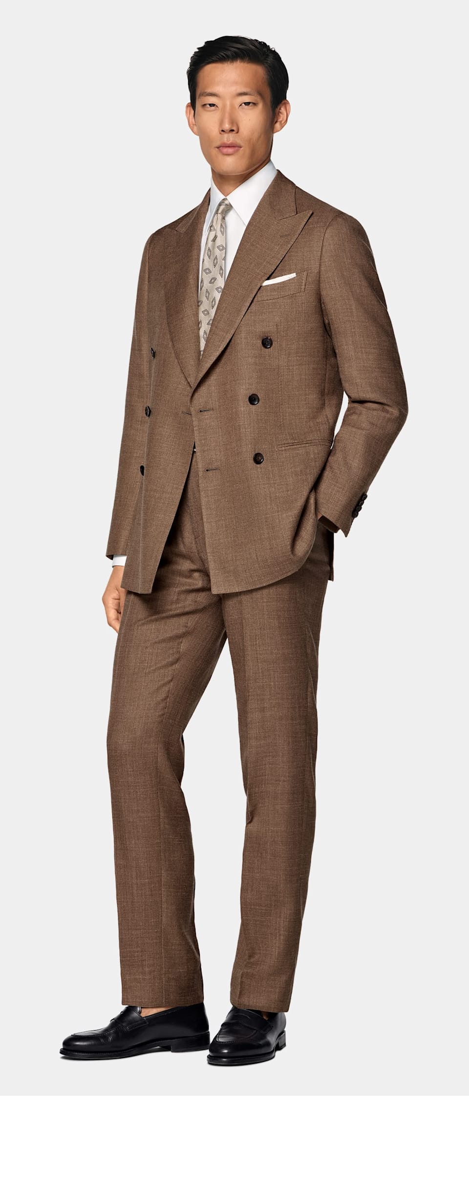 Brown suit