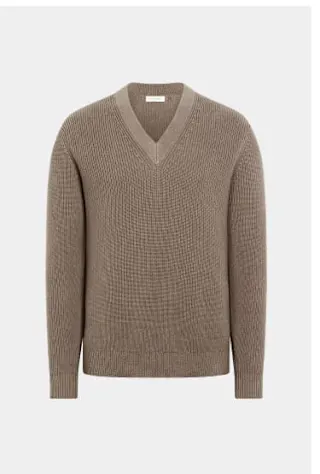 Taupe v-neck