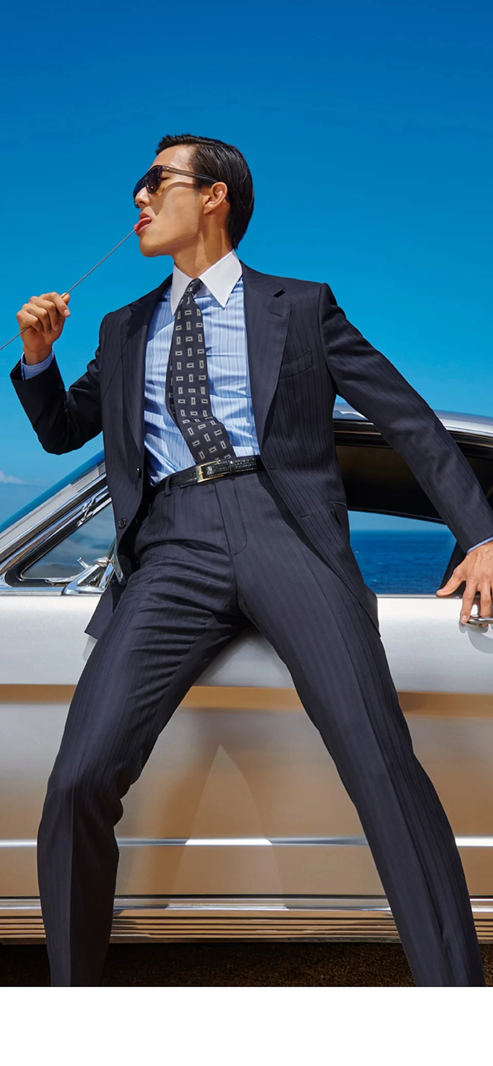 Navy suit