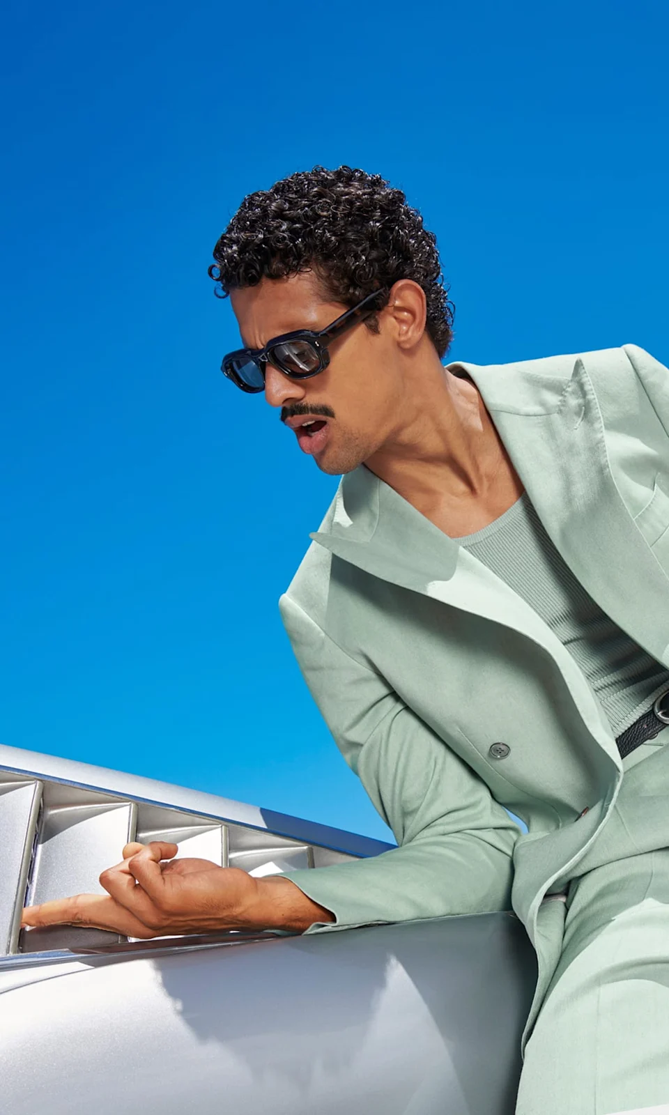 Green suit