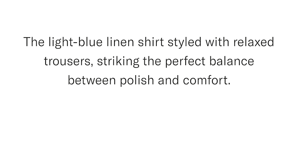 Light blue linen shirt