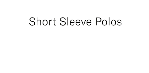 Short sleeve polos