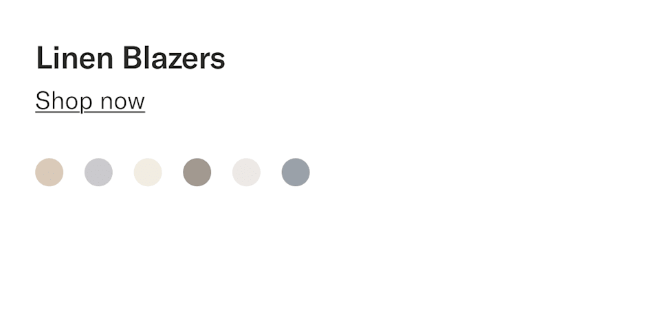 Linen blazers