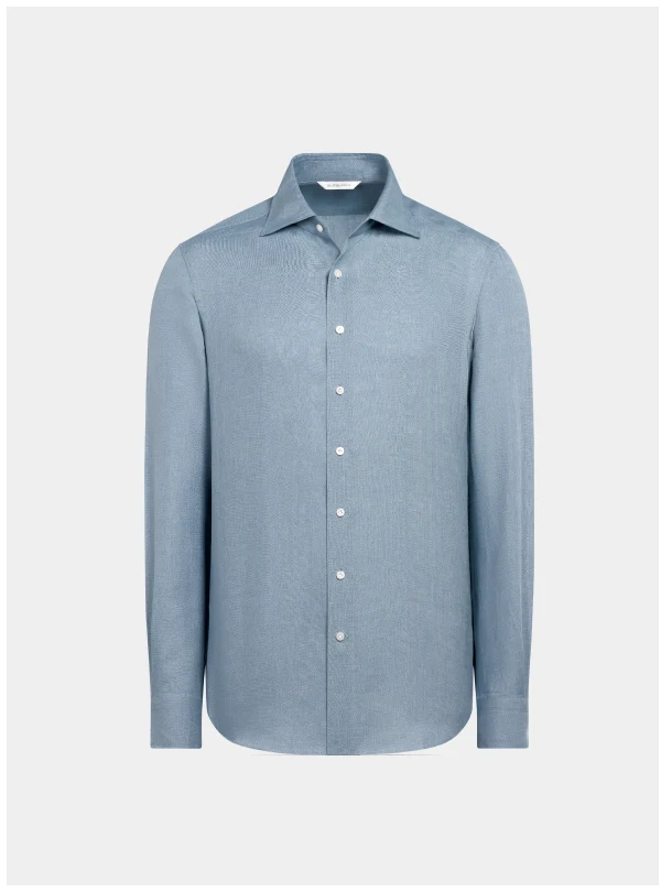 Blue linen shirt