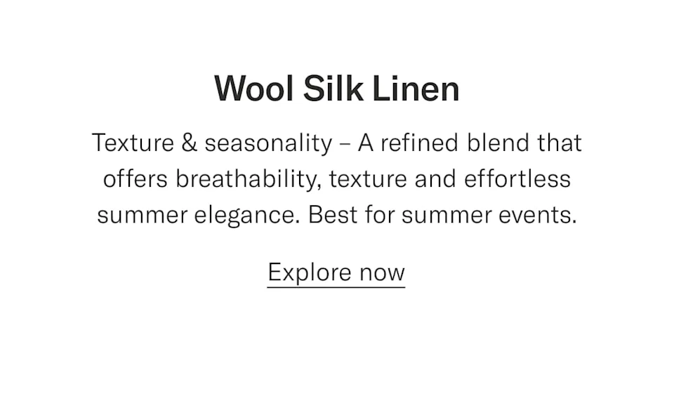 Wool silk linen