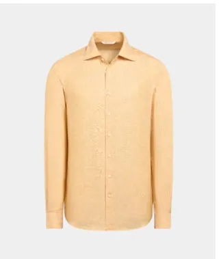 Orange linen shirt