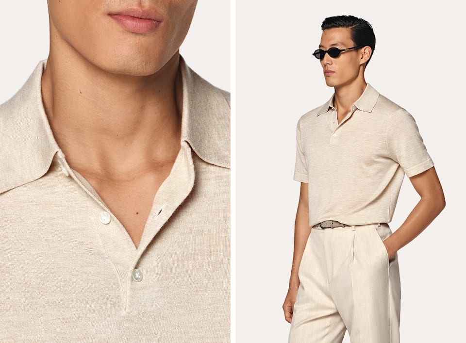 Beige polo
