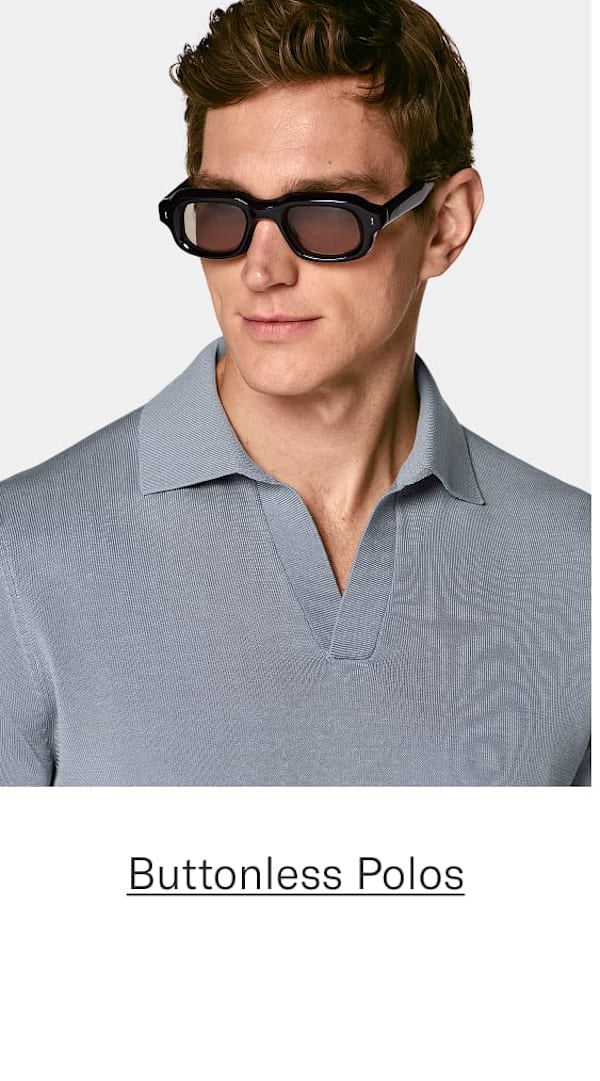Buttonless polo