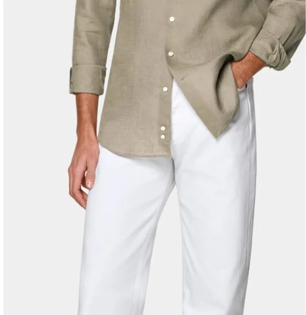 White denim trouser