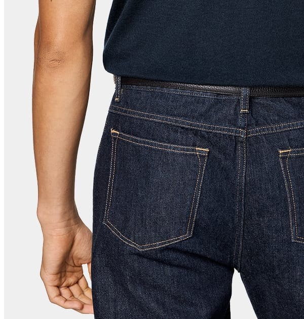 Dark blue denim trouser