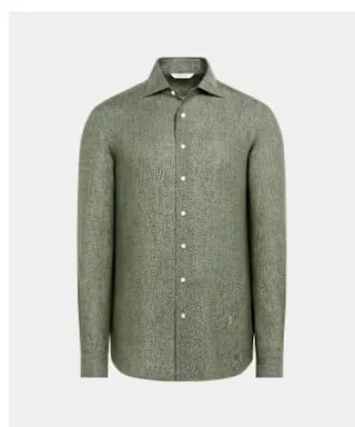 dark green shirt
