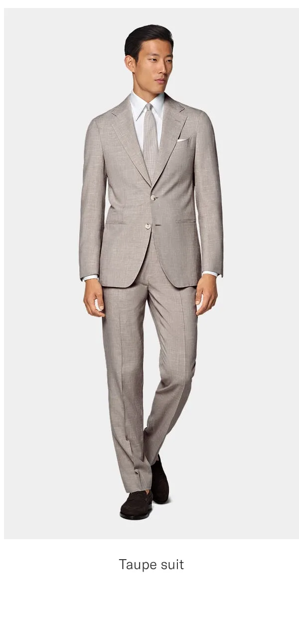 Taupe suit