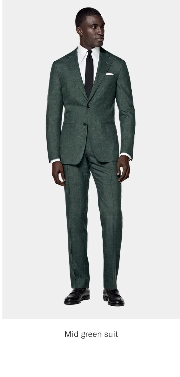 Mid green suit