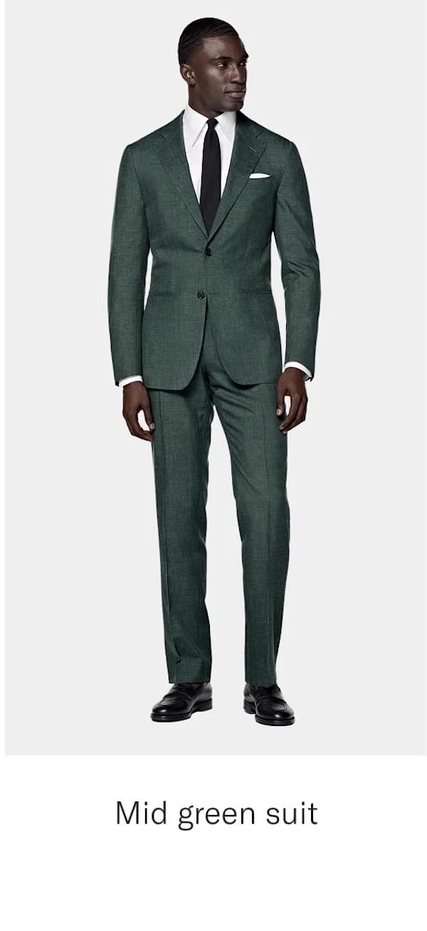 Mid green suit