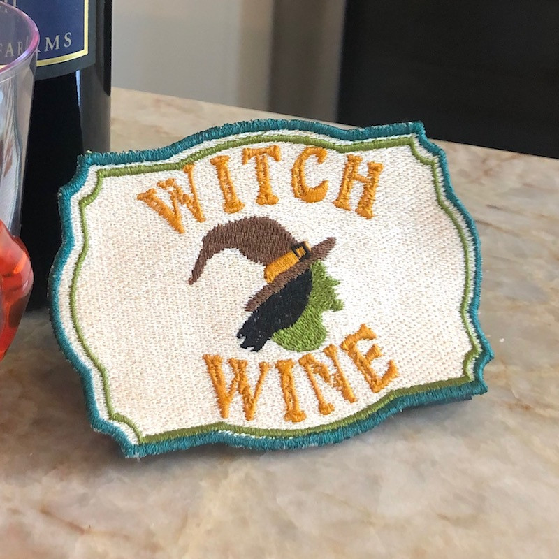 Witch Wine Bottle Label