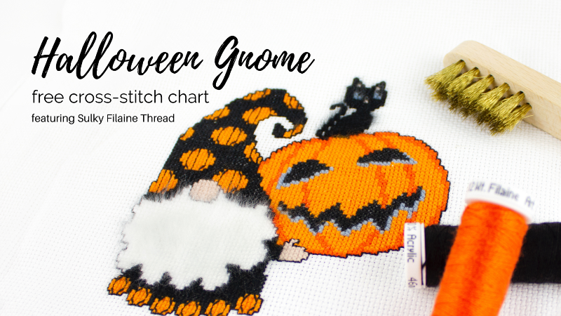 Halloween Gnome Cross-Stitch Chart