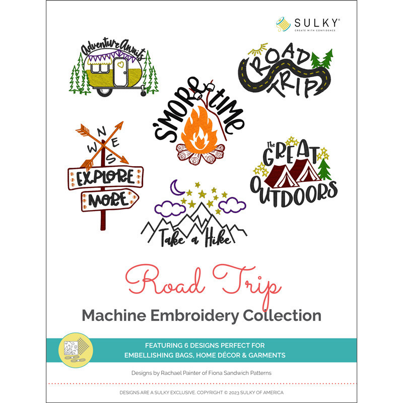 Road Trip Machine Embroidery Design Collection