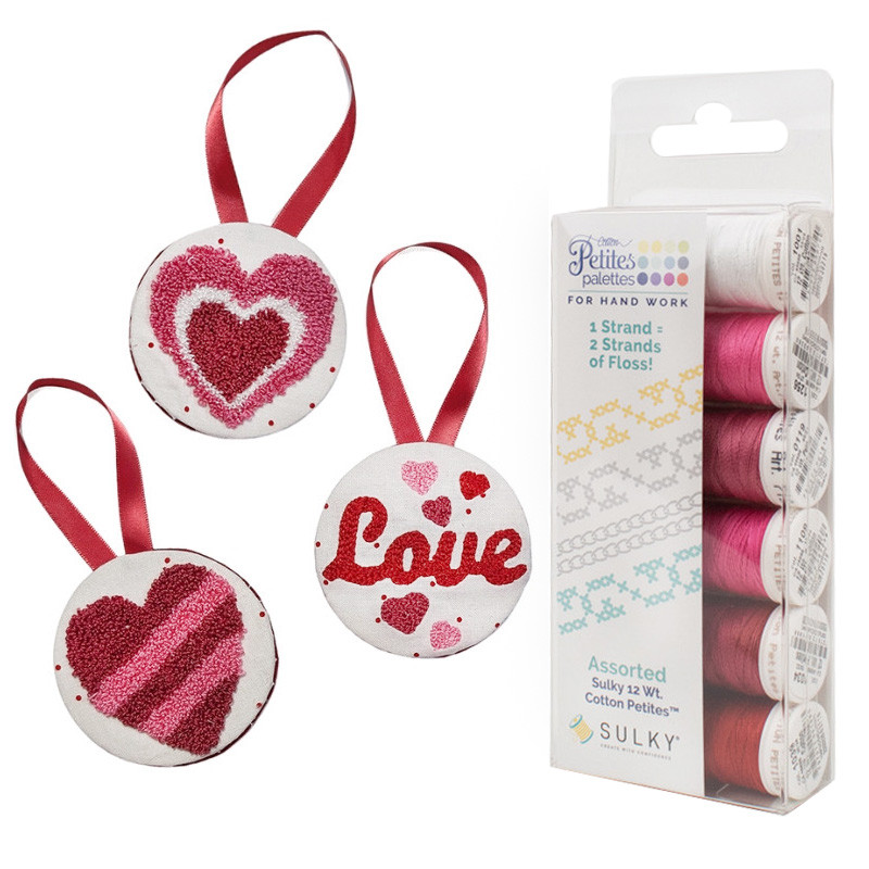 Valentine Petites Thread Sampler