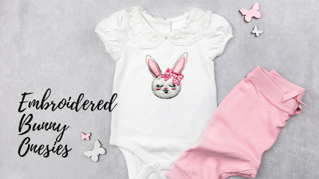 Embroidered Bunny Onesies