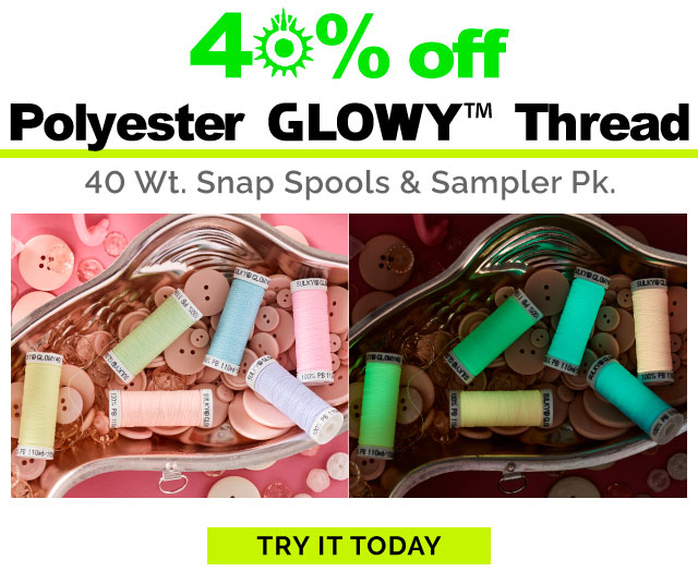 GLOWY Polyester Thread