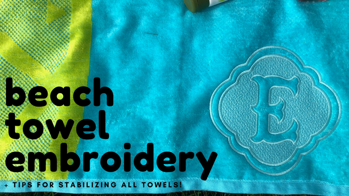 Monogram on Beach Towels