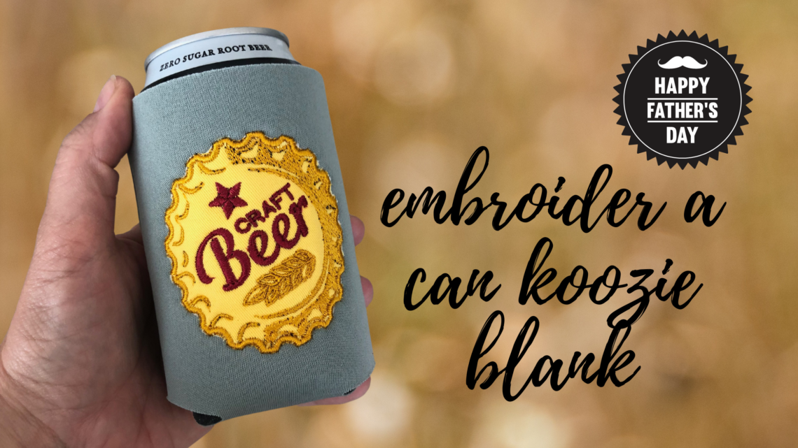Embroider a Can Koozie Blank
