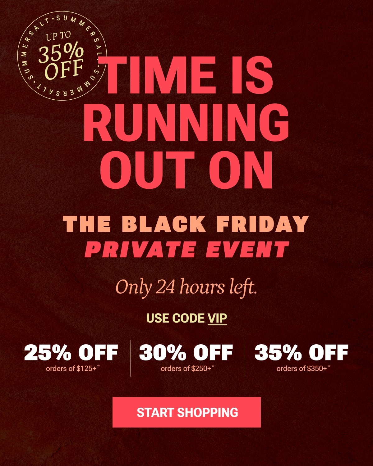 Time is Running Out