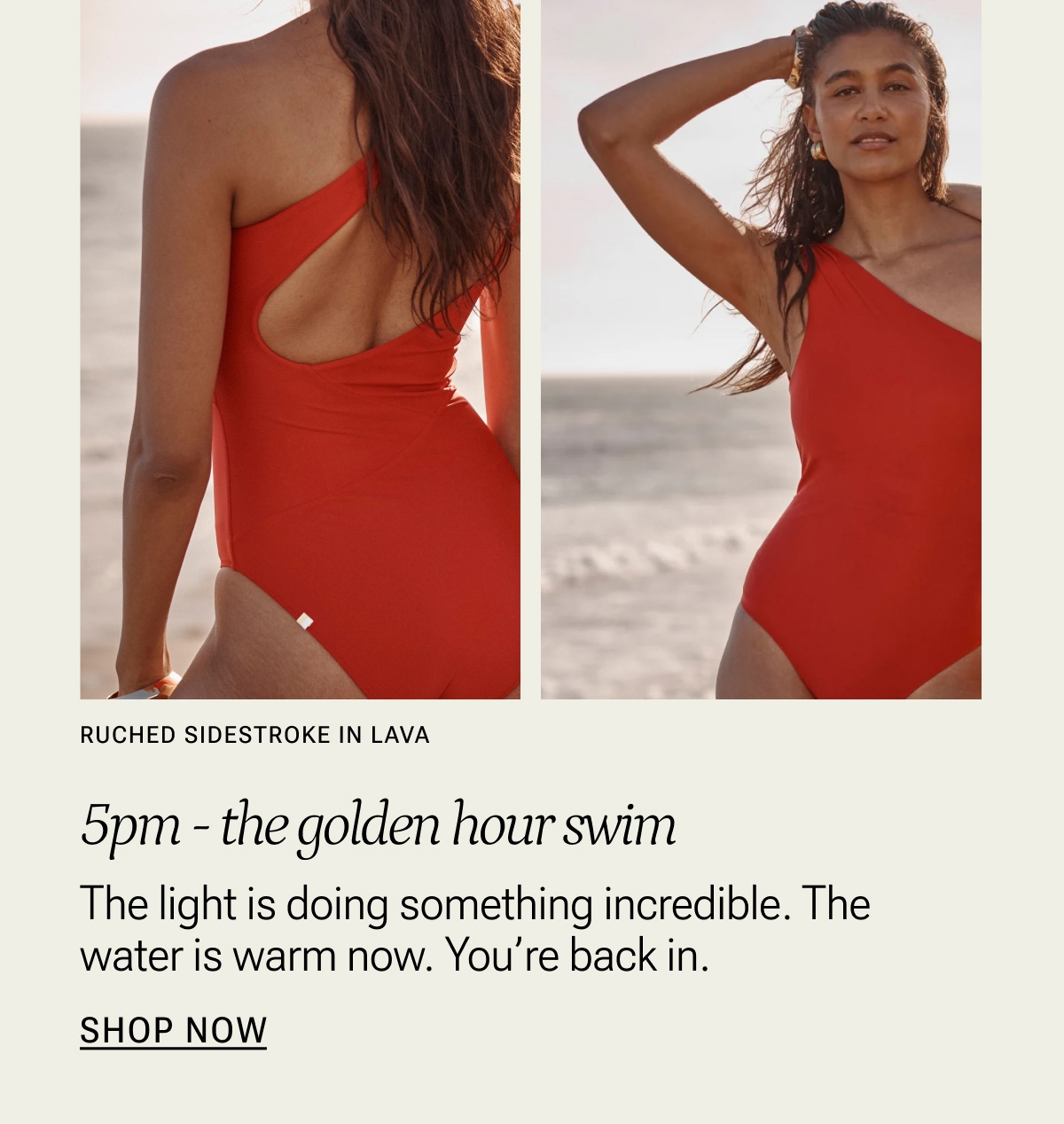 Ruched Sidestroke 